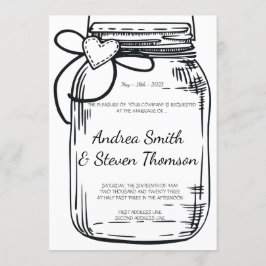Invitación Colgar Mason Jar
