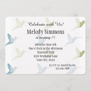 Invitación Colibríes
