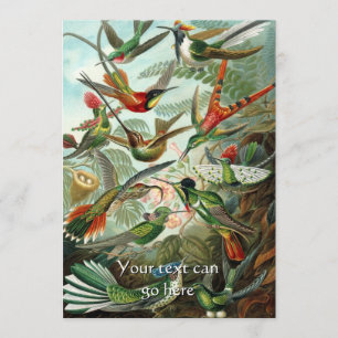 Invitación Colibríes de cosecha