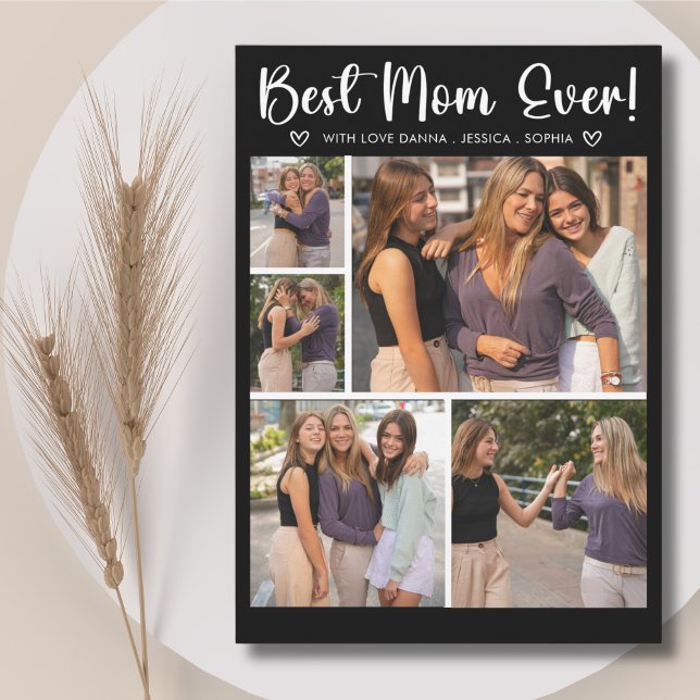 Invitación Collage 5 Photos Gift for Mother's Day (Subido por el creador)