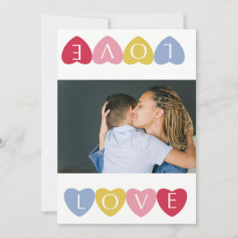 Invitación collage de fotos de amor de el día de San Valentín