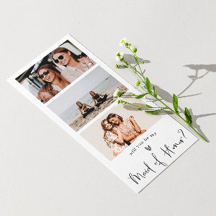 Invitación Collage de fotos De Propuesta minimalista De La Mu