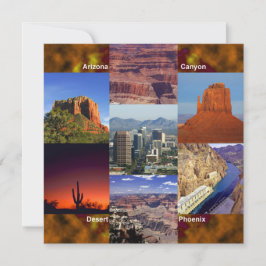 Invitación Collage del desierto de Arizona