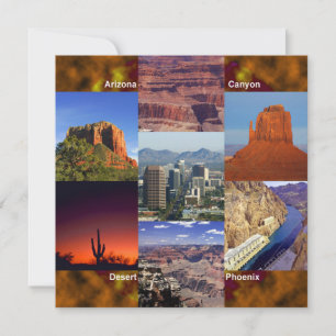 Invitación Collage del desierto de Arizona