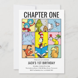 Invitación Collage del personaje del cumpleaños del capítulo