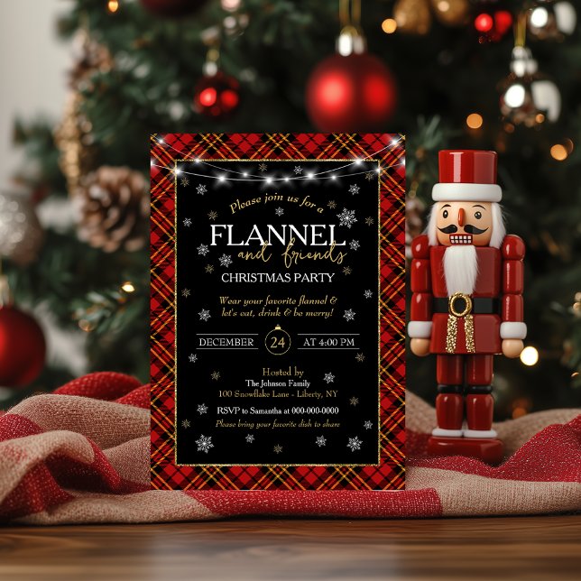 Invitación Colocar a Flannel y a los Navidades de amigos Fies (Subido por el creador)