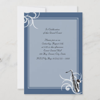 Invitación Color completo saxofónico