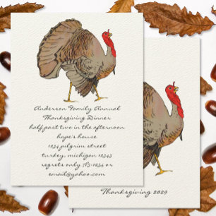 Invitación Color completo Simple tradicional Turquía Acción d