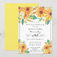 Color de agua amarillo girasol Quinceañera