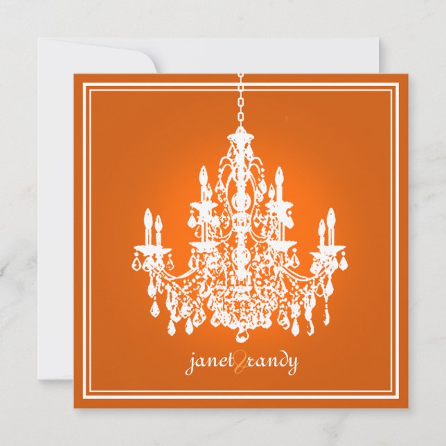 Invitación Color de fondo PixDezines Chandelier/DIY! (Anverso)
