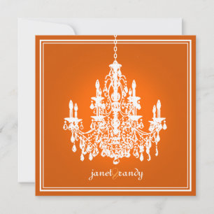 Invitación Color de fondo PixDezines Chandelier/DIY!