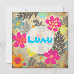 Invitación Color de fondo PixDezines hawaiian jungle/DIY
