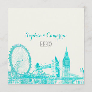 Invitación Color de fondo PixDezines london/DIY