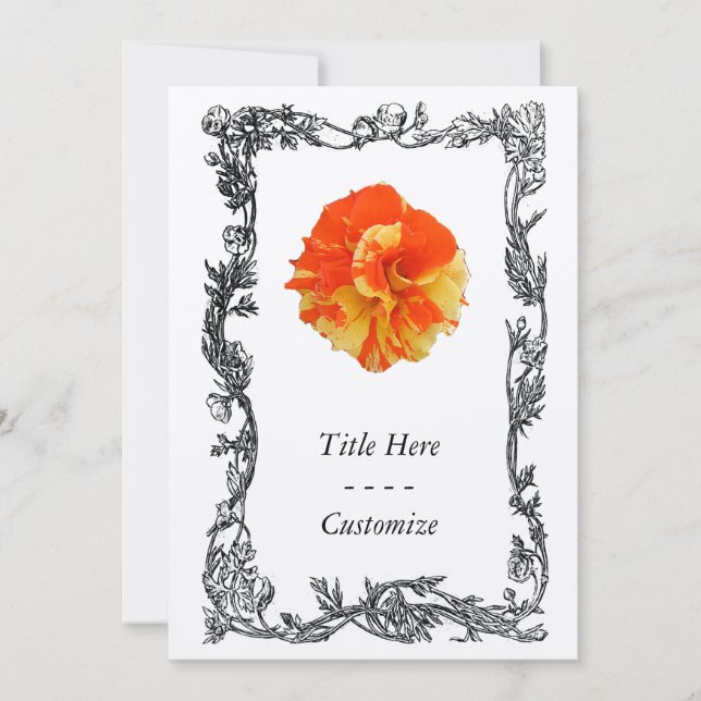 Invitación Color de rosa (Anverso)