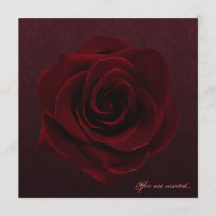 Invitación Color de rosa gótico