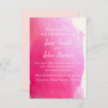 Color del agua rosa arte moderno boda boho