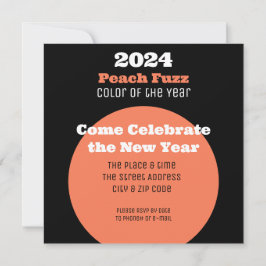 Invitación Color del año respirar en Año Nuevo 2024 2023