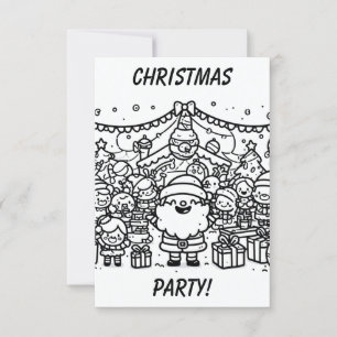 Invitación Color Me in: fiesta de Navidades