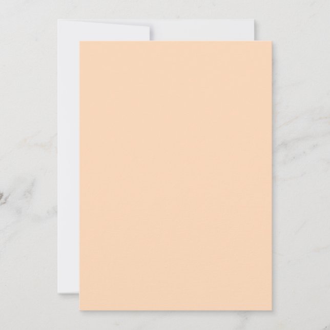 Invitación Color Melocotón (Anverso)