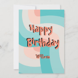 Invitación Color moderno arcoiris Resumen Feliz cumpleaños