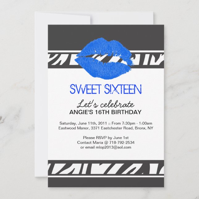 Invitación Color Personalizado (Anverso)