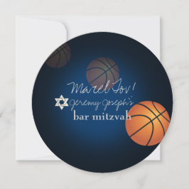 Invitación Color PixDezines Basketball Bar Mitzvah/DIY