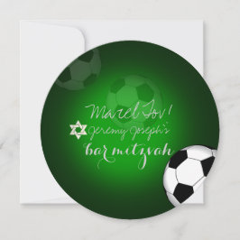Invitación Color PixDezines Soccer Bar Mitzvah/DIY