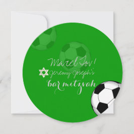 Invitación Color PixDezines Soccer Bat Mitzvah/DIY