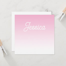 Invitación Color Rosa Claro Ombre (Editable) y tu texto
