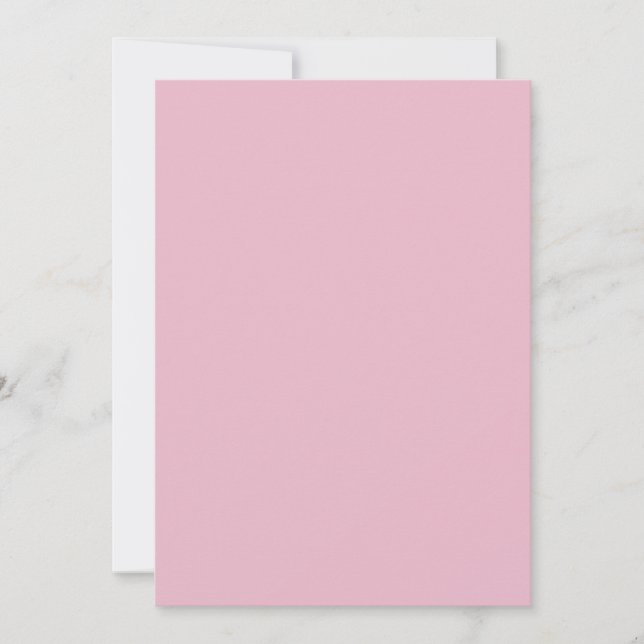 Invitación Color Rosa Rosado (Anverso)