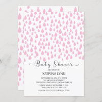 Colores de agua rosada gotas de lluvia Chica Baby 