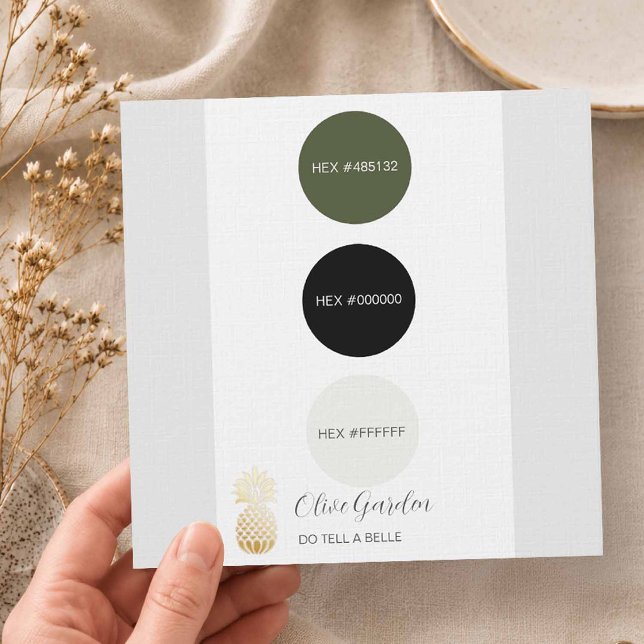 Invitación Colores de boda verdes en septiembre (Fall wedding colors olive and black.)