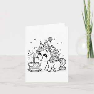 Invitación Colores de imágenes de Unicornio para la bolsa de 
