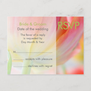 Invitación Colores de la postal de Spring RSVP
