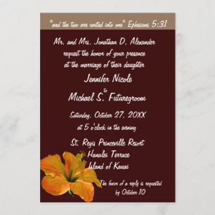 Invitación Colores de otoño de la boda otoño : Dos se convier