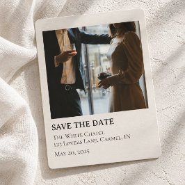 Invitación Colores de Vestimenta de Boda de Foto Moderna Guar