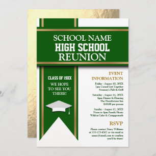 Invitación Colores escolares Banner Personalizado Class Reuni