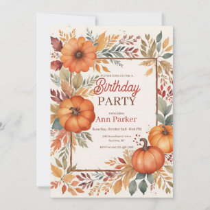 Invitación Colores otoñales