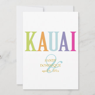Invitación Colores PixDezines Kauai/DIY