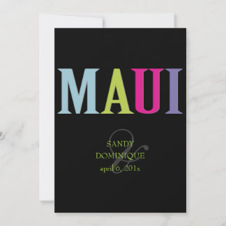 Invitación Colores PixDezines Maui/DIY
