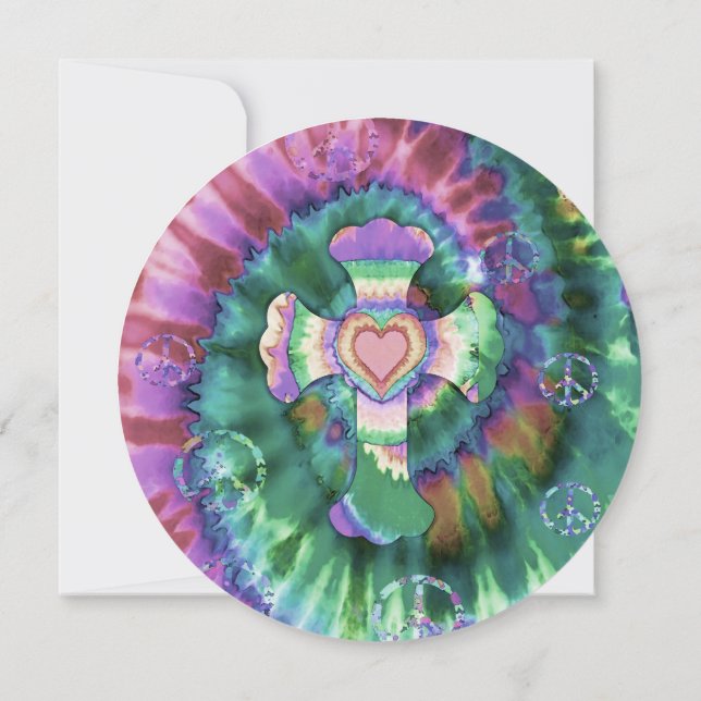 Invitación Colores rosados cruzados de tinta (Reverso)