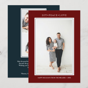 Invitación Colores simples Fotografía múltiple vertical de