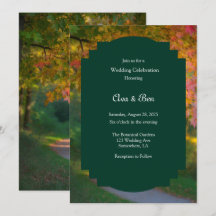 Colorful Autumn Day Wedding Celebration