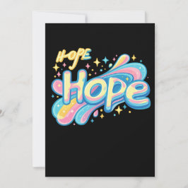 Invitación Colorful Hope Graffiti - Y2K Sparkle Aesthetic