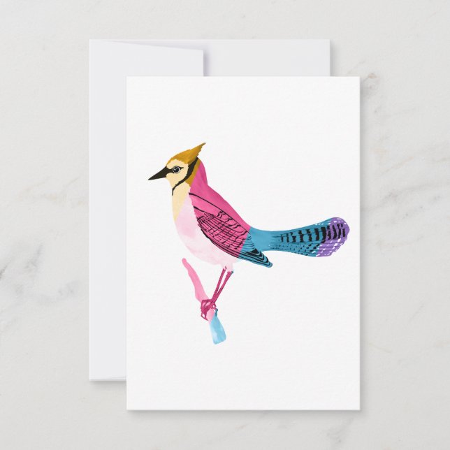 Invitación Colorful Jay (Anverso)