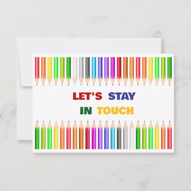 Invitación Colorful Pencils Playdate Invitation (Anverso)