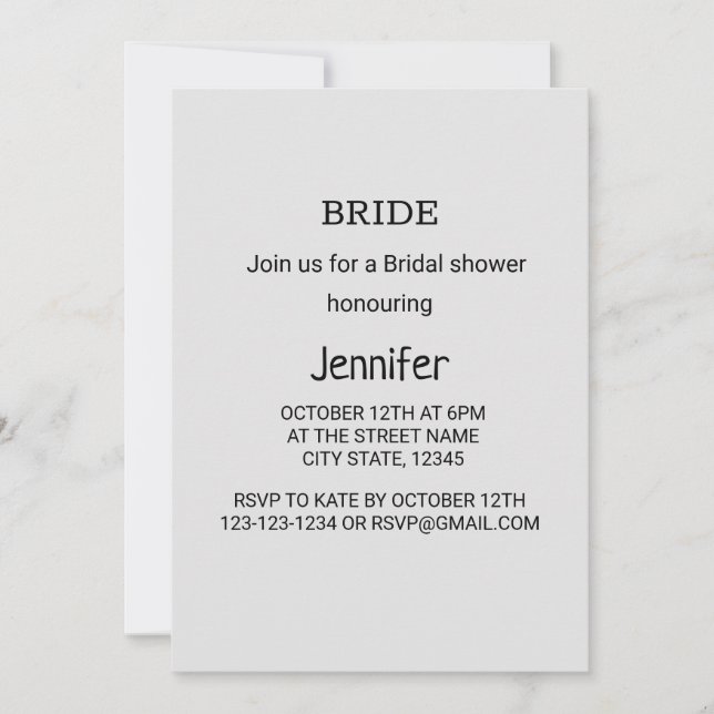 Invitación Colorida acuarela agrega tu nombre texto editable (Anverso)