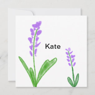 Invitación Colorida acuarela floral añadir texto de nombre