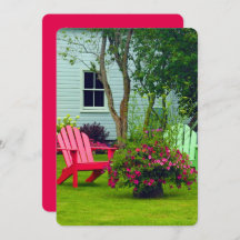 Colorida Adirondack Chair Floral Photo