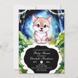 Invitación Colorida Baby Shower de Wolf Forest
